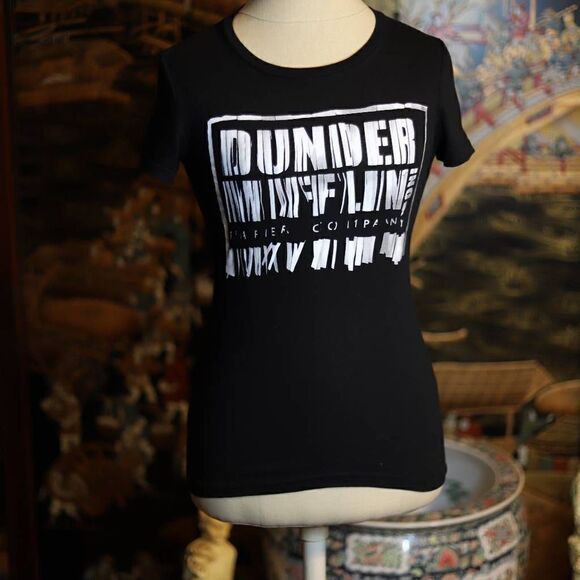 XS The Office Dunder Mufflin Inc Paper Company Woman's Black Tee - Picture 1 of 2